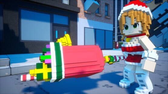 Earth Defense Force: World Brothers - Riho Futaba, Merry Santa Costume screenshot 5