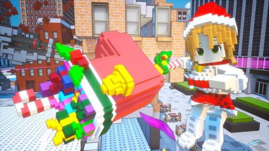 Earth Defense Force: World Brothers - Riho Futaba, Merry Santa Costume screenshot 2
