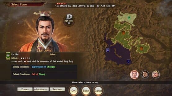 Romance of the Three Kingdoms XIII EP: Scenario for War Chronicles Mode - 1st Wave: Liu Bei Enters Shu screenshot 3