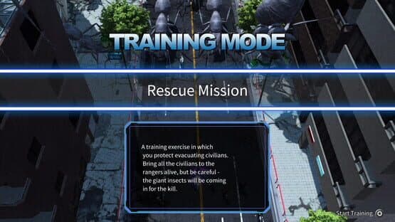 Earth Defense Force 4.1: Wing Diver the Shooter - Training Mode screenshot 2