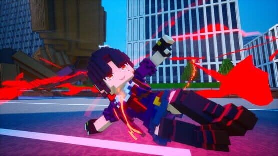 Earth Defense Force: World Brothers - Saki, the Crazed Little Sister Swordswoman from "OneeChanbara" screenshot 1