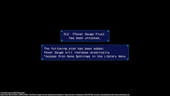 Superdimension Neptune vs. Sega Hard Girls: Fever Gauge Plus screenshot 1
