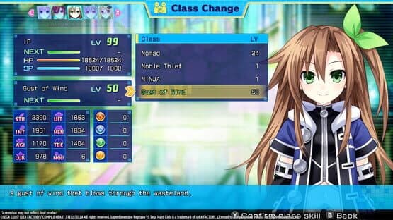 Superdimension Neptune vs. Sega Hard Girls: If's Gust of Wind screenshot 3
