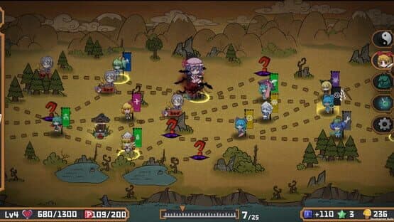 Touhou Big Big Battle: Yuyuko's Food-hunting Adventure screenshot 4