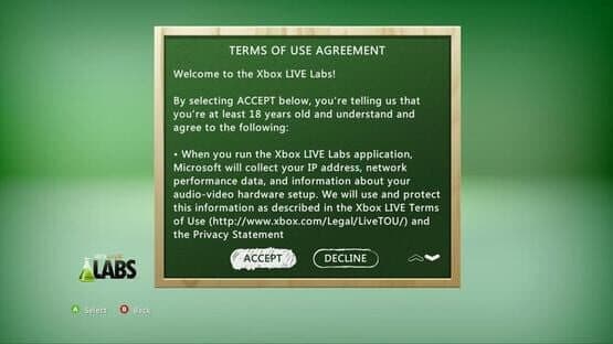 Xbox Live Labs screenshot 2