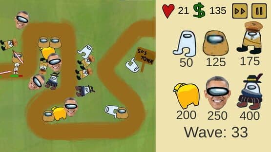 Amogus TD screenshot 2