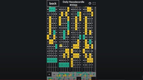 Hexadecordle screenshot 1