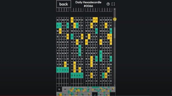 Hexadecordle screenshot 2