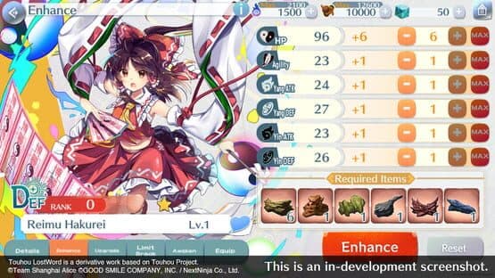 Touhou Lost Word screenshot 4