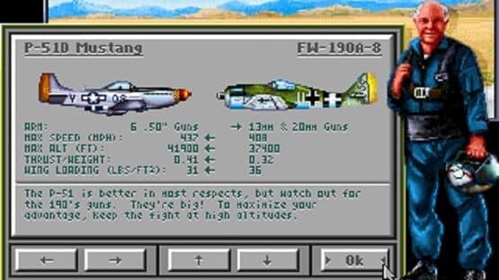 Chuck Yeager's Air Combat screenshot 2