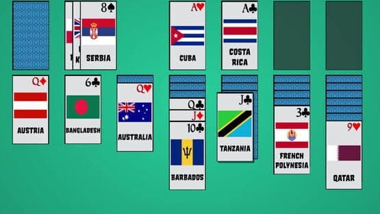 Solitaire: Learn the Flags! screenshot 1