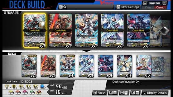 Cardfight!! Vanguard: Dear Days - Additional Deck D-TD03: Raika Koshiba - Skyfall Executors screenshot 1