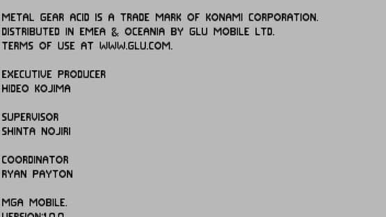 Metal Gear Acid Mobile screenshot 1