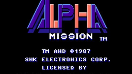 Alpha Mission screenshot 1
