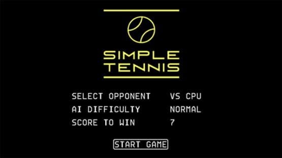 Simple Tennis screenshot 1