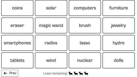 Categories screenshot 1