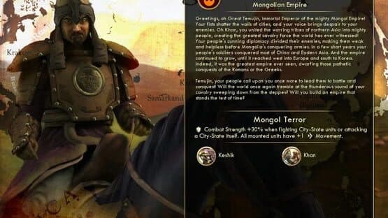 Sid Meier's Civilization V: Civ and Scenario Pack - Mongols (Genghis Khan) screenshot 2